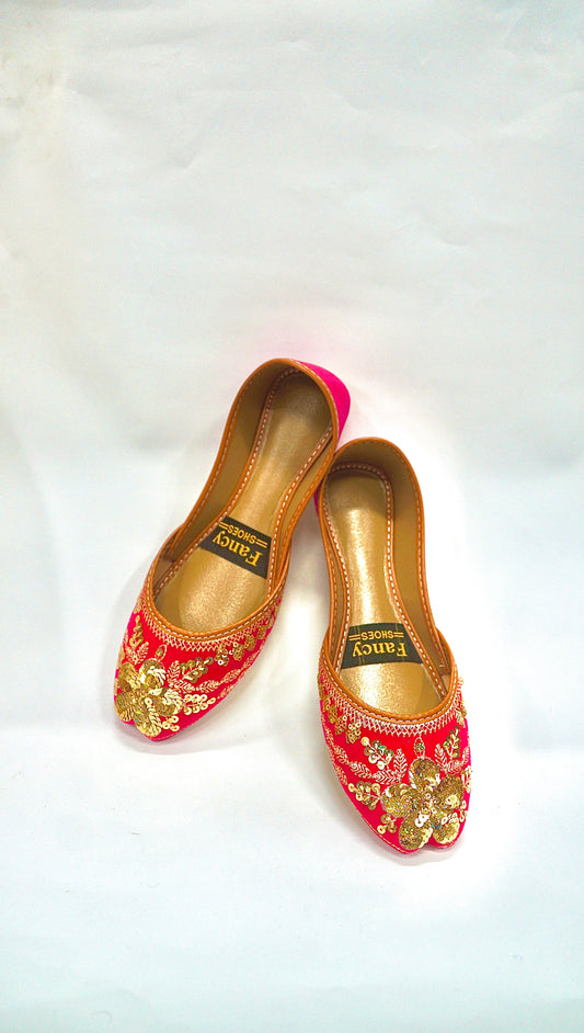 Ladies Khussa FUCHSIA