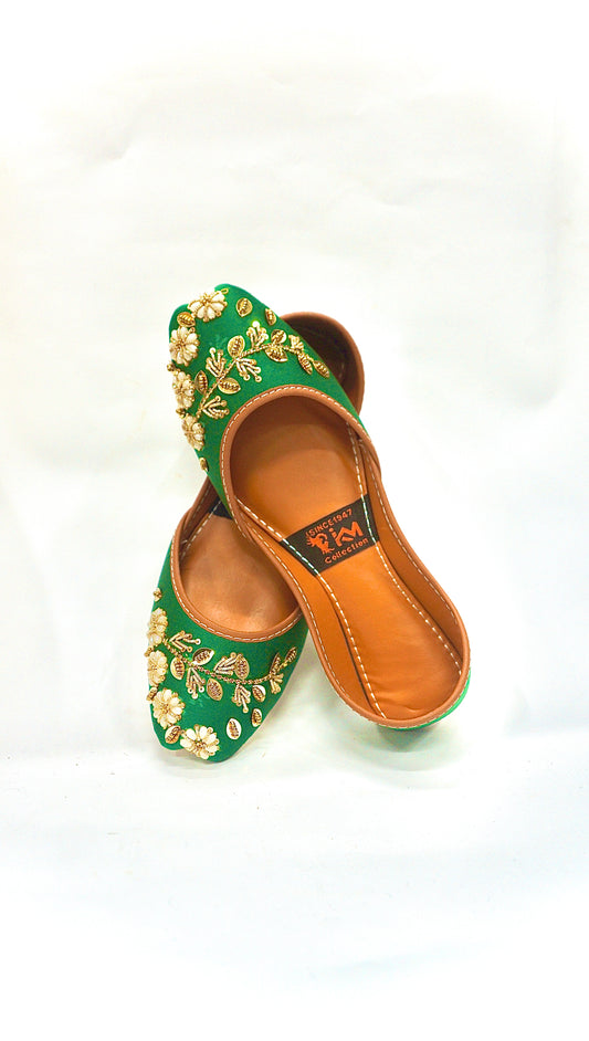 Ladies khusa SEA GREEN